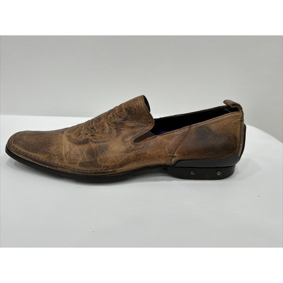 Mark Nason Mens Size 9.5‎ Brown Rock Lives Leather Dragon Shoes Square Toe W/Box main image 15